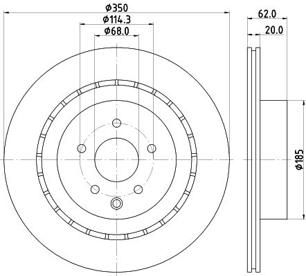 HELLA PAGID Jarrulevy 8DD 355 122-261